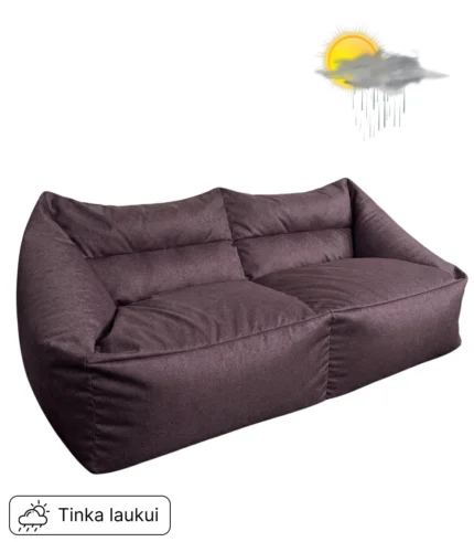 Sėdmaišis Pegasus sofa double Lauko Baklažanas (MIR 206364B)(1050x1200)